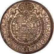 Austria Thaler Ferdinand III Graz 1649 KM# 957 ARCHI AVST DVX BVRG STYRIÆ ETC coin reverse Austria Thaler Ferdinand III Graz 1649 KM# 957 ARCHI AVST DVX BVRG STYRIÆ ETC coin reverse