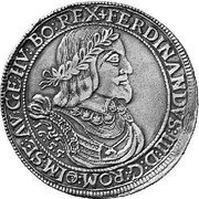 Austria Thaler Ferdinand III Vienna 1655 (c) KM# 977 FERDINANDVS III D G ROM ( Y) IM SE AV GE HV BO REX 1655 coin obverse Austria Thaler Ferdinand III Vienna 1655 (c) KM# 977 FERDINANDVS III D G ROM ( Y) IM SE AV GE HV BO REX 1655 coin obverse