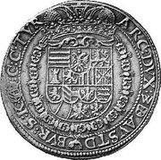 Austria Thaler Ferdinand III Vienna 1655 (c) KM# 977 ARC DVX AVST D BVR S K C C TYR coin reverse Austria Thaler Ferdinand III Vienna 1655 (c) KM# 977 ARC DVX AVST D BVR S K C C TYR coin reverse