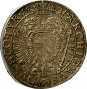 Austria Thaler Leopold I Vienna 1671 (r) KM# 1268.2 ARCHID AVS DVX B CO TYR coin reverse