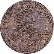 Austria Thaler Leopold I Vienna 1672 KM# 1275.1 LEOPOLDVS D G R I S A G H B REX coin obverse Austria Thaler Leopold I Vienna 1672 KM# 1275.1 LEOPOLDVS D G R I S A G H B REX coin obverse