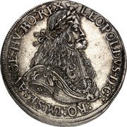 Austria Thaler Leopold I St. Veit 1682 I-R KM# 1321 LEOPOLDVS D G RO IM SE AV GE HV BO REX coin obverse Austria Thaler Leopold I St. Veit 1682 I-R KM# 1321 LEOPOLDVS D G RO IM SE AV GE HV BO REX coin obverse