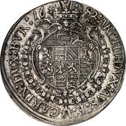 Austria Thaler Leopold I St. Veit 1682 I-R KM# 1321 ARCHI DVX AVS E CARIN DVX BVR 16 82 coin reverse Austria Thaler Leopold I St. Veit 1682 I-R KM# 1321 ARCHI DVX AVS E CARIN DVX BVR 16 82 coin reverse