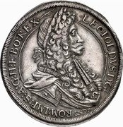 Austria Thaler Leopold I Graz 1698 KM# 1348.3 LEOPOLDVS D G ROM IMP S A G H ET BO REX coin obverse Austria Thaler Leopold I Graz 1698 KM# 1348.3 LEOPOLDVS D G ROM IMP S A G H ET BO REX coin obverse