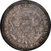 Austria Thaler Leopold I Vienna 1703 KM# 1413 ARCHIDVX AVSTRIÆ DVX BVR COM TYROL coin reverse Austria Thaler Leopold I Vienna 1703 KM# 1413 ARCHIDVX AVSTRIÆ DVX BVR COM TYROL coin reverse