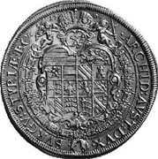 Austria Thaler Joseph I Graz 1706 KM# 1464 ARCHID AVST DVX BVRGV STYRIÆ EC coin reverse Austria Thaler Joseph I Graz 1706 KM# 1464 ARCHID AVST DVX BVRGV STYRIÆ EC coin reverse
