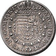 Austria Thaler Joseph I Hall 1710 KM# 1438.2 ARCHID AVST DVX BV COM TYR 17 10 coin reverse Austria Thaler Joseph I Hall 1710 KM# 1438.2 ARCHID AVST DVX BV COM TYR 17 10 coin reverse