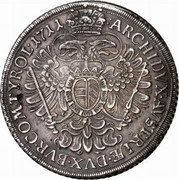 Austria Thaler Joseph I Vienna 1711 HMA KM# 1505 ARCHIDVX AVSTRIÆ DVX BVR COM TYROL coin reverse Austria Thaler Joseph I Vienna 1711 HMA KM# 1505 ARCHIDVX AVSTRIÆ DVX BVR COM TYROL coin reverse