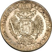 Austria Thaler Karl VI Hall 1716 KM# 1570 ARCHIDUX AVSTRIÆ DUX BVRGV COM TYROLIS 1716 coin reverse Austria Thaler Karl VI Hall 1716 KM# 1570 ARCHIDUX AVSTRIÆ DUX BVRGV COM TYROLIS 1716 coin reverse