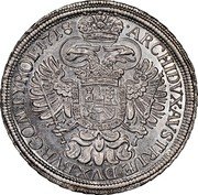 Austria Thaler Karl VI Vienna 1718 KM# 1522 ARCHIDVX AVSTRIÆ DVX BVRG COM TYROL 1718 coin reverse Austria Thaler Karl VI Vienna 1718 KM# 1522 ARCHIDVX AVSTRIÆ DVX BVRG COM TYROL 1718 coin reverse