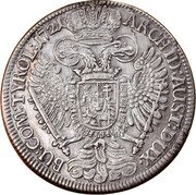 Austria Thaler Karl VI Hall 1721 KM# 1594 ARCHID AUST DUX BU COM TYROL coin reverse Austria Thaler Karl VI Hall 1721 KM# 1594 ARCHID AUST DUX BU COM TYROL coin reverse