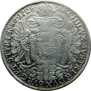 Austria Thaler Karl VI Graz 1728 KM# 1610.1 ARCHIDVX AVSTRIÆ DVX BVRG ET STYRIÆ EC coin reverse Austria Thaler Karl VI Graz 1728 KM# 1610.1 ARCHIDVX AVSTRIÆ DVX BVRG ET STYRIÆ EC coin reverse