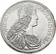 Austria Thaler Karl VI Hall 1729 KM# 1629 CAROL·VI·D·G·R·I·S·A GE·HI·HU·BO·REX· coin obverse