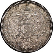 Austria Thaler Charles VI 1737 With 4 below bust KM# 1639.2 ARCHID • AUST • DUX • BU • COM • TYROL • coin reverse Austria Thaler Charles VI 1737 With 4 below bust KM# 1639.2 ARCHID • AUST • DUX • BU • COM • TYROL • coin reverse