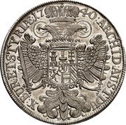 Austria Thaler Charles VI 1740 KM# 1610.4 ARCHIDVX AVSTRIÆ DVX BURG ET STYRIÆ coin reverse Austria Thaler Charles VI 1740 KM# 1610.4 ARCHIDVX AVSTRIÆ DVX BURG ET STYRIÆ coin reverse