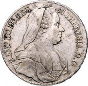 Austria Thaler Maria Theresia Vienna 1766 IC-SK KM# 1839 M THERESIA D G R IMP HU BO REG coin obverse Austria Thaler Maria Theresia Vienna 1766 IC-SK KM# 1839 M THERESIA D G R IMP HU BO REG coin obverse