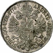Austria Thaler Maria Theresia Vienna 1778 IC-FA KM# 1866.1 ARCHID·AUST·DUX· BURG·CO·TYR· 1778·X I·C· F·A·  OU AVST coin reverse Austria Thaler Maria Theresia Vienna 1778 IC-FA KM# 1866.1 ARCHID·AUST·DUX· BURG·CO·TYR· 1778·X I·C· F·A·  OU AVST coin reverse