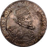 Austria Thaler (Matthias II) KM# 122 MATTHIAS II D G REX HVNG ET DESIG IN REG BOHE coin obverse Austria Thaler (Matthias II) KM# 122 MATTHIAS II D G REX HVNG ET DESIG IN REG BOHE coin obverse