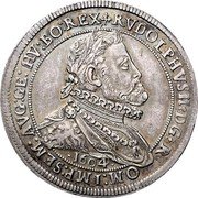 Austria Thaler Rudolf II Hall 1604 KM# 56.1 RVDOLPHVS II D G R OM IMP SEM AVG G HV BO REX coin obverse