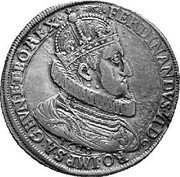 Austria Thaler Ferdinand II Graz 1620 KM# 262.2 FERDINANDVS II D G RO IMP S A G HVN ET BO REX GER HV ET B 1620 coin obverse Austria Thaler Ferdinand II Graz 1620 KM# 262.2 FERDINANDVS II D G RO IMP S A G HVN ET BO REX GER HV ET B 1620 coin obverse