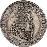 Austria Thaler Leopold I Hall 1694 KM# 1303.3 LEOPOLDVS D G ROM IMP SE A G H B REX coin obverse Austria Thaler Leopold I Hall 1694 KM# 1303.3 LEOPOLDVS D G ROM IMP SE A G H B REX coin obverse
