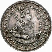 Austria Thaler (Leopold V) KM# 629.1 LEOPOLDVS D G ARCHI DVX AVSTRIÆ coin obverse Austria Thaler (Leopold V) KM# 629.1 LEOPOLDVS D G ARCHI DVX AVSTRIÆ coin obverse
