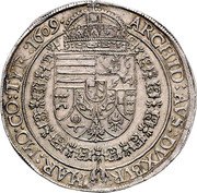 Austria Thaler (Matthias II Vienna) KM# 103 ARCHID AVS DVX BVR MAR MO CO TYR coin reverse Austria Thaler (Matthias II Vienna) KM# 103 ARCHID AVS DVX BVR MAR MO CO TYR coin reverse