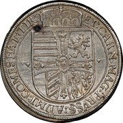Austria Thaler Maximilian III 1615 CO KM# 188.4 ET CARN MAG FRVSS ADMI COMESHA E TIRO coin reverse