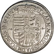 Austria Thaler Maximilian III Hall 1615 CO KM# 188.3 ET CARN MAG PRUSS ADMI COMES H ET TIROL coin reverse