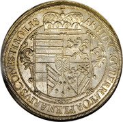 Austria Thaler (Leopold V) KM# 264.5 ARHIDVC GVBERNATOR PLENARIVS COMES TIROLIS ARCHIDVC TIR coin reverse Austria Thaler (Leopold V) KM# 264.5 ARHIDVC GVBERNATOR PLENARIVS COMES TIROLIS ARCHIDVC TIR coin reverse