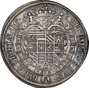 Austria Thaler Leopold I Graz 1693 KM# 1348.2 ARCHID AVS DVX BVRG STYRIÆ ETC coin reverse Austria Thaler Leopold I Graz 1693 KM# 1348.2 ARCHID AVS DVX BVRG STYRIÆ ETC coin reverse