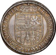 Austria Thaler Maximilian III 1616 CO KM# 205.1 ET CAR MAG PRVSS AD COMES HAB ET TIR coin reverse