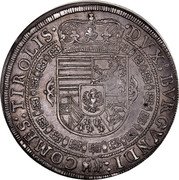 Austria Thaler Leopold V Posthumous 1632 KM# 629.2 DVX BVRCVNDI COMES TIROLIS coin reverse Austria Thaler Leopold V Posthumous 1632 KM# 629.2 DVX BVRCVNDI COMES TIROLIS coin reverse