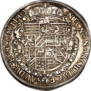 Austria Thaler Rudolf II Hall 1610 KM# 121 NEC NON ARCHIDVCES AVS DV BV LAN G AL CO FE coin reverse Austria Thaler Rudolf II Hall 1610 KM# 121 NEC NON ARCHIDVCES AVS DV BV LAN G AL CO FE coin reverse
