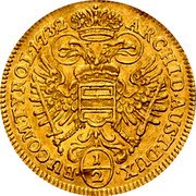 Austria 1/2 Ducat Charles VI 1732 KM# 1645 ARCHID AUST DUX BU COM TYROL coin reverse Austria 1/2 Ducat Charles VI 1732 KM# 1645 ARCHID AUST DUX BU COM TYROL coin reverse