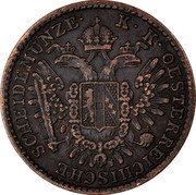 Austria 1/2 Kreuzer Franz Joseph I 1851 B KM# 2181 K·K·OESTERREICHISCHE SCHEIDEMUNZE· coin obverse Austria 1/2 Kreuzer Franz Joseph I 1851 B KM# 2181 K·K·OESTERREICHISCHE SCHEIDEMUNZE· coin obverse