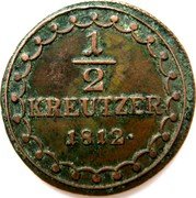 Austria 1/2 Kreuzer (Franz I) KM# 2109 1/2 KREUTZER 1812· coin reverse Austria 1/2 Kreuzer (Franz I) KM# 2109 1/2 KREUTZER 1812· coin reverse