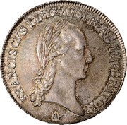 Austria 1/2 Thaler Franz I 1815 A KM# 2152 FRANSCISCUS I D G AVSTRIAE IMPERATOR coin obverse Austria 1/2 Thaler Franz I 1815 A KM# 2152 FRANSCISCUS I D G AVSTRIAE IMPERATOR coin obverse