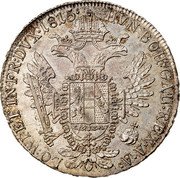 Austria 1/2 Thaler Franz I 1815 A KM# 2152 HVN BOH GAL REX A A LO WI ET IN FR DVX coin reverse Austria 1/2 Thaler Franz I 1815 A KM# 2152 HVN BOH GAL REX A A LO WI ET IN FR DVX coin reverse