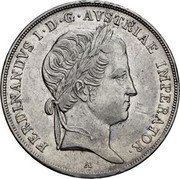 Austria 1/2 Thaler (Ferdinand I) KM# 2224 FERDINANDVS I D G AVSTRIAE IMPERATOR coin obverse Austria 1/2 Thaler (Ferdinand I) KM# 2224 FERDINANDVS I D G AVSTRIAE IMPERATOR coin obverse