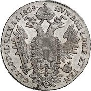 Austria 1/2 Thaler (Franz I) KM# 2154 HVN BOH LOMB ET VEN GAL LOD ILL REX A A 1829 coin reverse Austria 1/2 Thaler (Franz I) KM# 2154 HVN BOH LOMB ET VEN GAL LOD ILL REX A A 1829 coin reverse