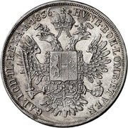 Austria 1/2 Thaler (Ferdinand I) KM# 2224 HVNG BOH LOMB ET VEN GAL LOD IL REX A A coin reverse Austria 1/2 Thaler (Ferdinand I) KM# 2224 HVNG BOH LOMB ET VEN GAL LOD IL REX A A coin reverse