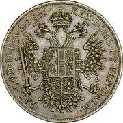 Austria 1/2 Thaler (Ferdinand I) KM# 2225 REX•LOMB•ET•VEN•DALM•	GAL•LOD•ILL•A•A•1841• coin reverse Austria 1/2 Thaler (Ferdinand I) KM# 2225 REX•LOMB•ET•VEN•DALM•	GAL•LOD•ILL•A•A•1841• coin reverse