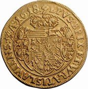 Austria 10 Ducat Karl 1618 UBS Auction 50, 1-01, nearly XF realized approximately 12,150 dol. KM# 20 EPVS BRIX ET WRATISLAVIENS A 16 18 coin reverse Austria 10 Ducat Karl 1618 UBS Auction 50, 1-01, nearly XF realized approximately 12,150 dol. KM# 20 EPVS BRIX ET WRATISLAVIENS A 16 18 coin reverse