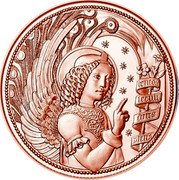 Austria 10 Euro Gabriel - The Protecting Angel 2017 KM# 3268 coin reverse