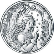 Austria 10 Euro (Gabriel - The Protecting Angel) KM# 3268a coin reverse