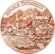 Austria 10 Euro Oberosterreich Staat 2016 KM# 3255 REPUBLIK ÖSTERREICH 2016 10 EURO HALLSTATT 2016 coin obverse