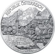Austria 10 Euro (Oberosterreich Staat) KM# 3255a REPUBLIK ÖSTERREICH 10 EURO HALLSTATT 2016 coin obverse
