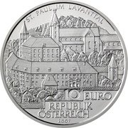 Austria 10 Euro (St Paul im Lavanttal) KM# 3148 ST. PAUL IM LAVANTTAL REPUBLIK OSTERREICH 10 EURO 2007 coin obverse Austria 10 Euro (St Paul im Lavanttal) KM# 3148 ST. PAUL IM LAVANTTAL REPUBLIK OSTERREICH 10 EURO 2007 coin obverse