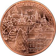 Austria 10 Euro Bundeslander Series - Steiermark 2012 KM# 3207 REPUBLIK ÖSTERREICH GRAZ 2012 10 EURO TP coin obverse